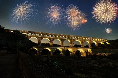 Photos du Voyage VENET : Son et lumière au Pont du Gard ( Du 15 au 17 Juillet )